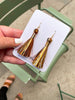 Mixed Metal Tassel Earrings