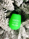 Santa's Little Helper Silicone Wine Glass