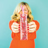 Confetti Bookmark - Red & Pink